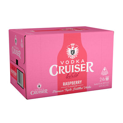 Vodka Cruiser Wild Raspberry 275mL Carton 24 | Liquorland