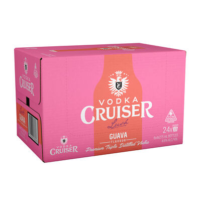 Vodka Cruiser Lush Guava 275mL Carton 24 | Liquorland