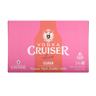 Vodka Cruiser Lush Guava 275mL Carton 24 | Liquorland