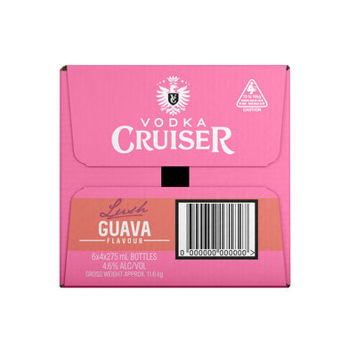 Vodka Cruiser Lush Guava 275mL Carton 24 | Liquorland