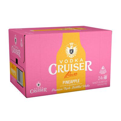 Vodka Cruiser Pure Pineapple 275mL Carton 24 | Liquorland