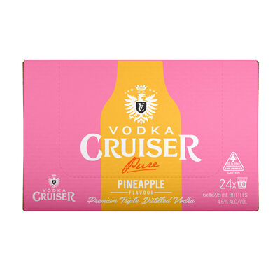 Vodka Cruiser Pure Pineapple 275mL Carton 24 | Liquorland