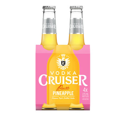 Vodka Cruiser Pure Pineapple 275mL Pack 4 | Liquorland