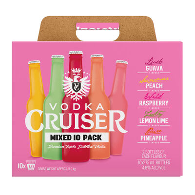 Vodka Cruiser Mixed 275mL 10pk Pack 10 | Liquorland