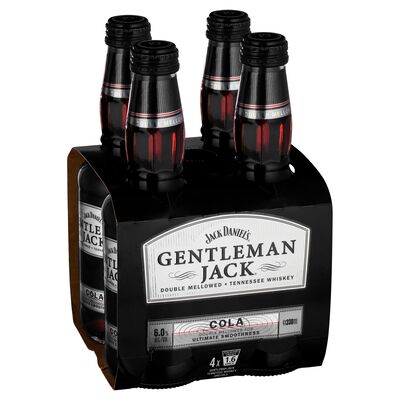 Jack Daniels Gentleman Jack Cola Bottle 330mL Pack 4 | Liquorland