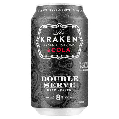 The Kraken Dark Serve 8 Can 320mL Each | Liquorland