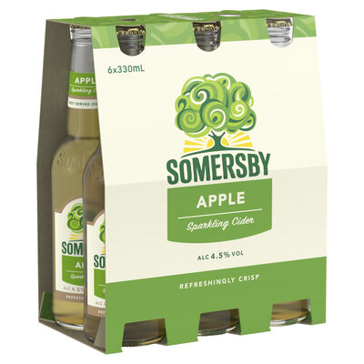 Somersby Apple Cider Bottle 330mL Pack 6 | Liquorland
