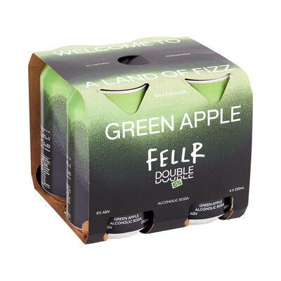 Fellr Double Green Apple 6 Can 330mL Pack 4 | Liquorland