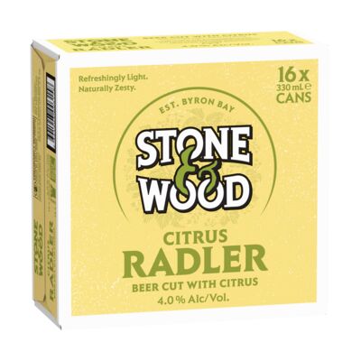 Stone Wood Citrus Radler Can 330mL Carton 16 | Liquorland