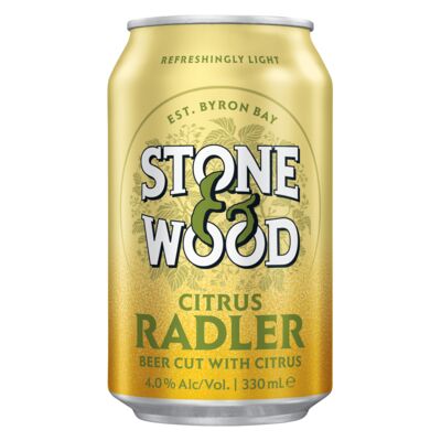 Stone Wood Citrus Radler Can 330mL Each | Liquorland