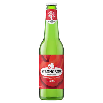Strongbow Original Apple Cider Bottle 355mL Each | Liquorland