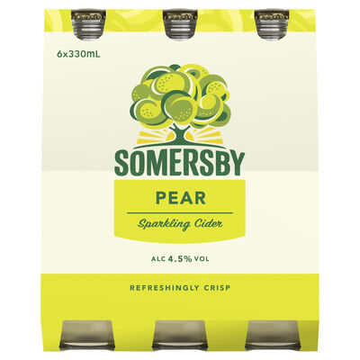 Somersby Pear Cider Bottle 330mL Pack 6 | Liquorland