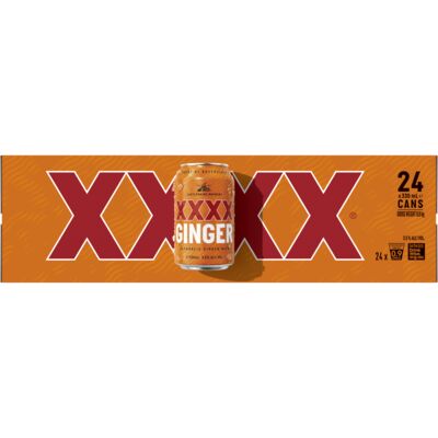 Xxxx Ginger Beer Can 330mL Carton 24 | Liquorland