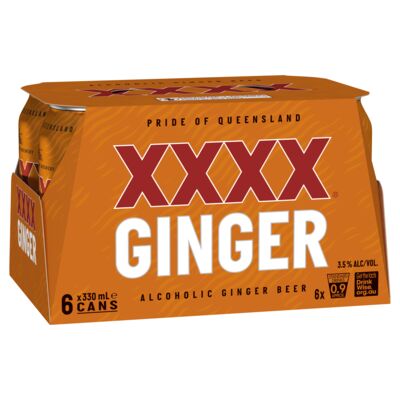 Xxxx Ginger Beer Can 330mL Pack 6 | Liquorland