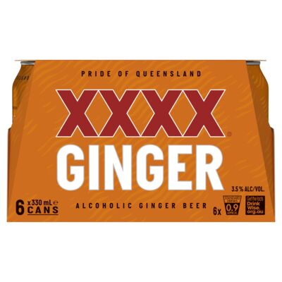 Xxxx Ginger Beer Can 330mL Pack 6 | Liquorland