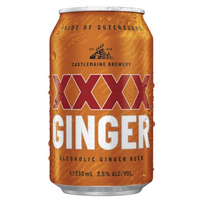 Xxxx Ginger Beer Can 330mL Each | Liquorland