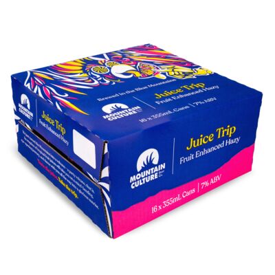 Mountain Culture Juice Trip Fruit Enhanced Hazy Can 355mL Carton 16 | Liquorland