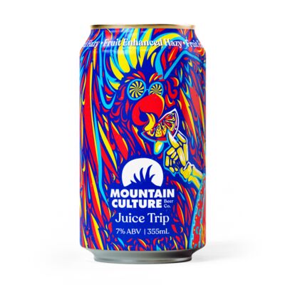 Mountain Culture Juice Trip Fruit Enhanced Hazy Can 355mL Each | Liquorland