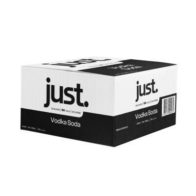 Just Vodka Soda Classic 4 Can 330mL Carton 24 | Liquorland