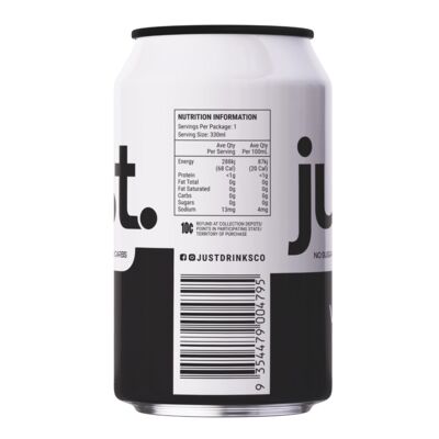 Just Vodka Soda Classic 4 Can 330mL Each | Liquorland