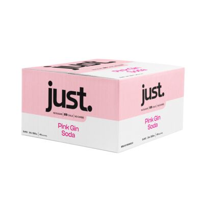 Just Pink Gin Soda Classic 4 Can 330mL Carton 24 | Liquorland