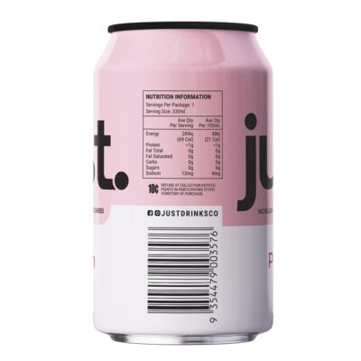 Just Pink Gin Soda Classic 4 Can 330mL Each | Liquorland