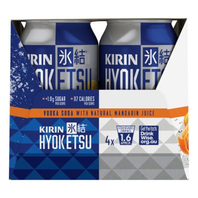 Kirin Hyoketsu Mandarin Can 330mL Pack 4 | Liquorland
