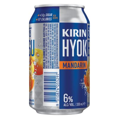 Kirin Hyoketsu Mandarin Can 330mL Each | Liquorland