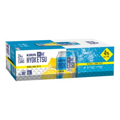 Kirin Hyoketsu Lemon 4 Can 330mL Carton 24 | Liquorland