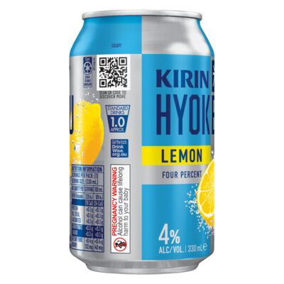 Kirin Hyoketsu Lemon 4 Can 330mL Each | Liquorland