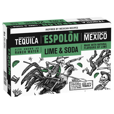 Espolon Lime Soda Can 330mL Carton 24 | Liquorland