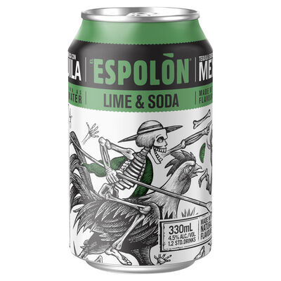 Espolon Lime Soda Can 330mL Each | Liquorland