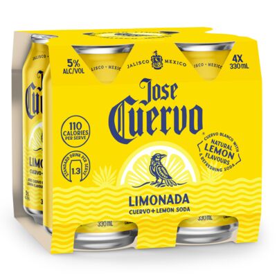 Jose Cuervo Limonada Can 330mL Pack 4 | Liquorland