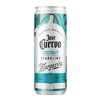 Jose Cuervo Sparkling Coconut Margarita Can 330mL Each | Liquorland