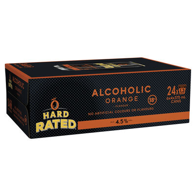 Hard Rated Orange Can 375mL Carton 24 | Liquorland