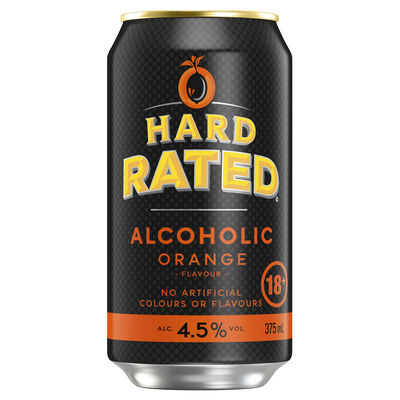 Hard Rated Orange Can 375mL Each | Liquorland