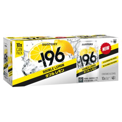  196 Double Lemon 4 5 Can 330mL 10pk Pack 10 | Liquorland