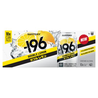  196 Double Lemon 4 5 Can 330mL 10pk Pack 10 | Liquorland