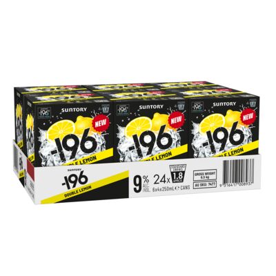  196 Double Lemon 9 Can 250mL Carton 24 | Liquorland