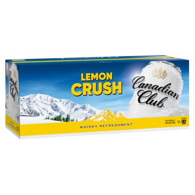 Canadian Club Lemon Crush Can 375mL 10pk Pack 10 | Liquorland