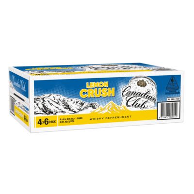 Canadian Club Lemon Crush Can 375mL Carton 24 | Liquorland