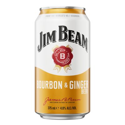 Jim Beam White Ginger Beer Can 375mL Each | Liquorland