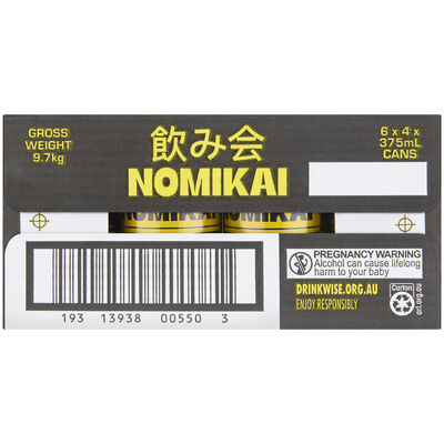 Nomikai Alcoholic Lemon Can 375mL Carton 24 | Liquorland