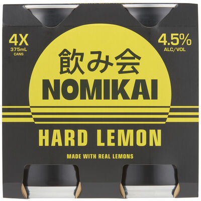 Nomikai Alcoholic Lemon Can 375mL Pack 4 | Liquorland