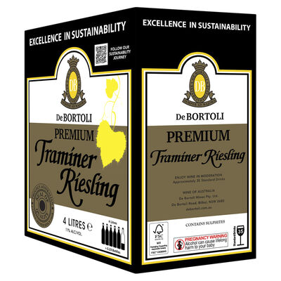 De Bortoli Premium Traminer Riesling Cask 4l Each | Liquorland