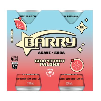 Barry Grapefruit Paloma Can 330mL Pack 4 | Liquorland
