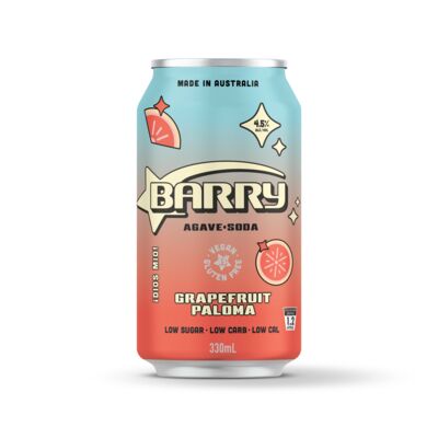 Barry Grapefruit Paloma Can 330mL Each | Liquorland