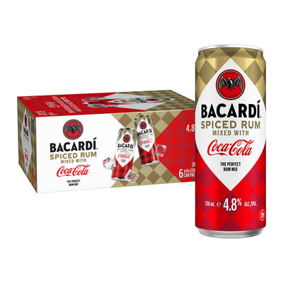 Bacardi Spiced Coca Cola Can 330mL Carton 24 | Liquorland