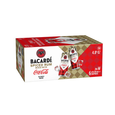 Bacardi Spiced Coca Cola Can 330mL Carton 24 | Liquorland