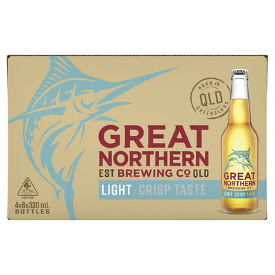 Great Northern Light Bottle 330mL Carton 24 | undefined